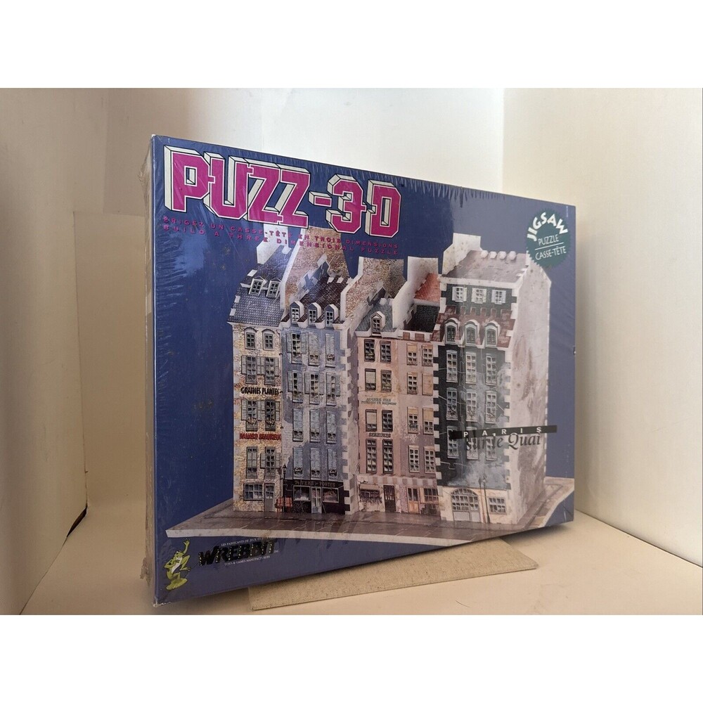 Wrebbit Puzz-3D Paris Sur le Quai 421 Piece Jig Saw Puzzle Difficult